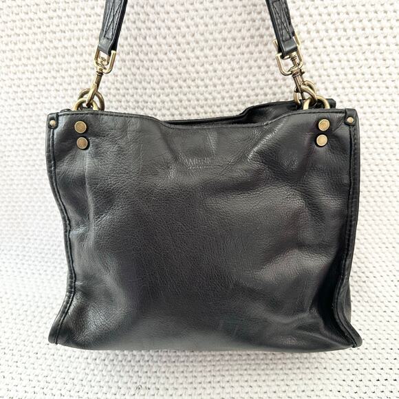 American Leather Co Handbags - American Leather Co. Black Lenox Triple Entry Compartment Satchel Shoulder Bag